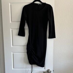 Zara Black Long Sleeve Dress